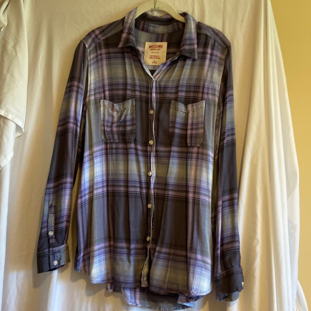 Mossimo boyfriend fit flannel shirt XL